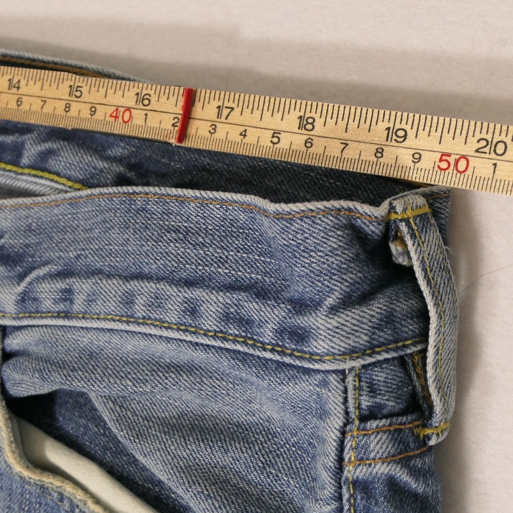 Polo Ralph Lauren 867 Classic Straight Leg Jeans 38x32 Blue Faded Denim Y2K - Picture 15 of 16